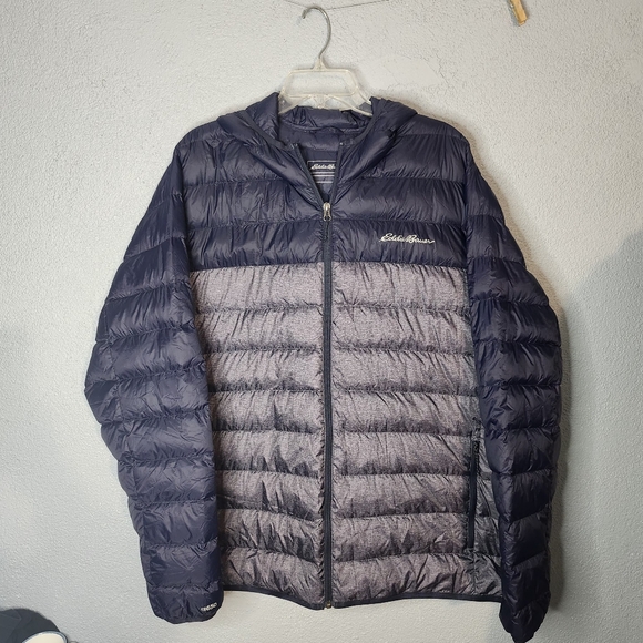 Eddie Bauer Other - Eddie Bauer Navy and Gray Packable Down Puffer Jacket